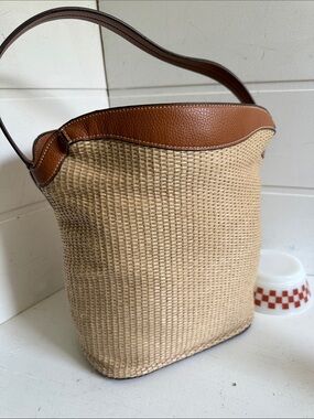 Vera Bradley summer straw bag